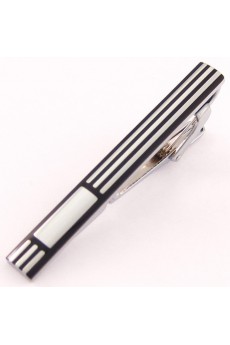 Men's Black Metal Tie Bar