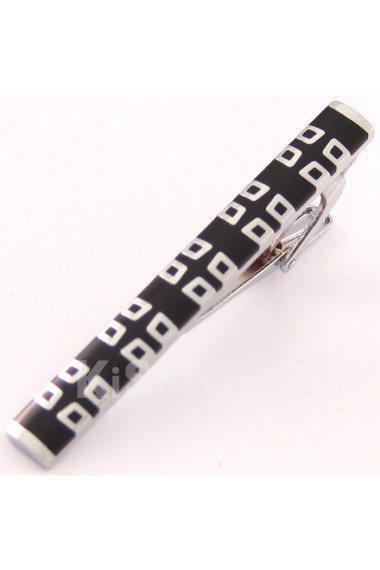 Men's Black Metal Tie Bar