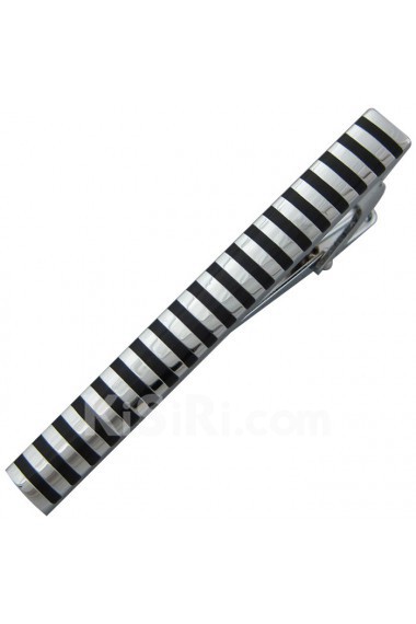 Men's Black Metal Tie Bar