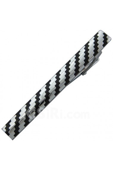 Men's Black Metal Tie Bar