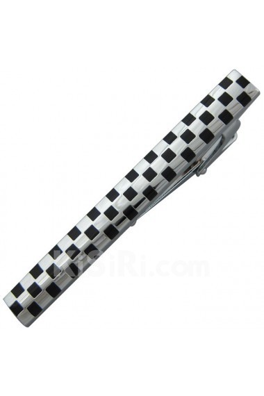 Men's Black Metal Tie Bar