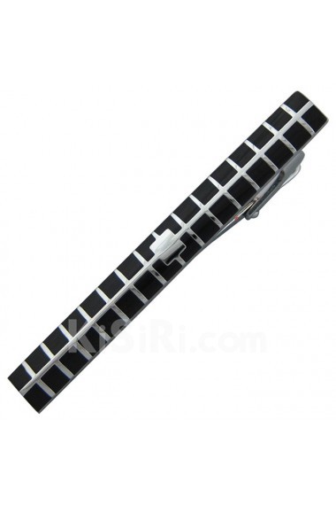 Men's Black Metal Tie Bar