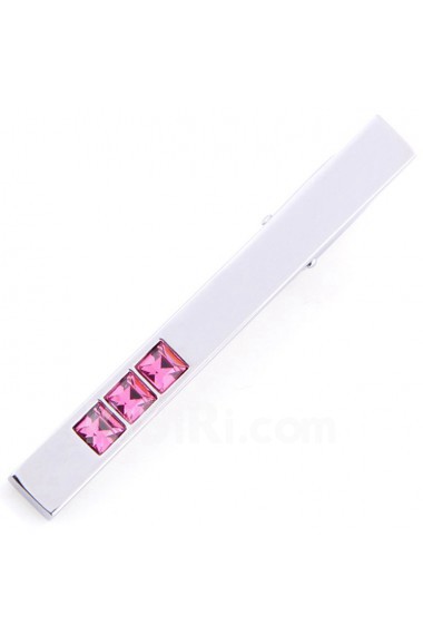 Men's Pink Metal Tie Bar