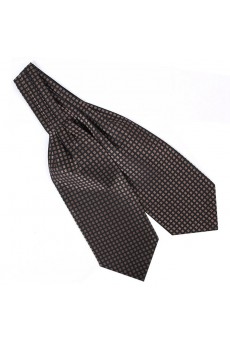 Men's Black Microfiber Cravat