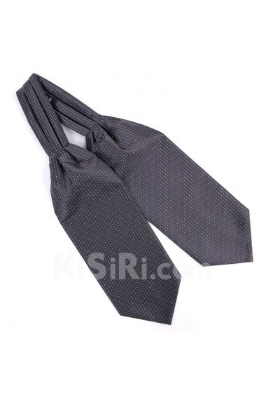 Men's Gray Microfiber Cravat