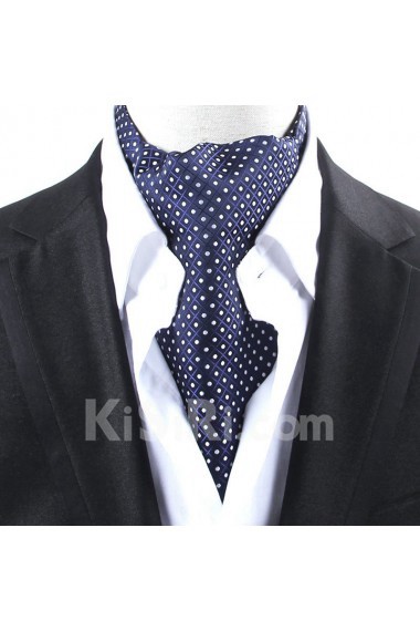 Men's Blue Microfiber Cravat