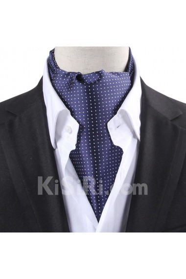 Men's Blue Microfiber Cravat