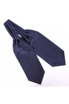 Men's Blue Microfiber Cravat