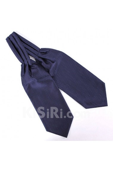 Men's Blue Microfiber Cravat