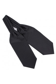 Men's Black Microfiber Cravat