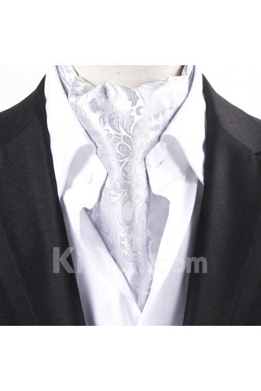 Men's Gray Microfiber Cravat