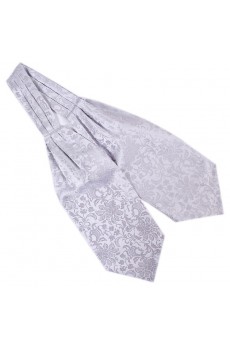 Men's Gray Microfiber Cravat