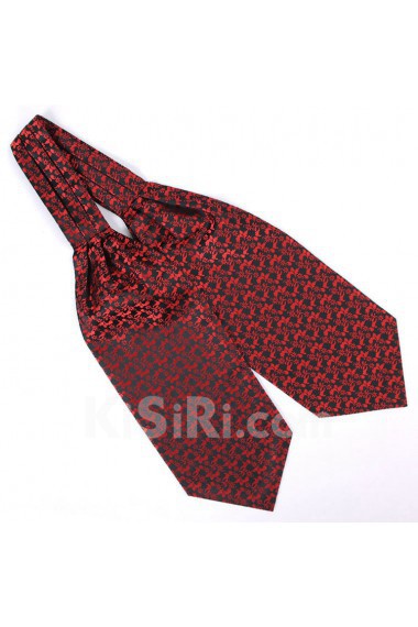 Men's Red Microfiber Cravat