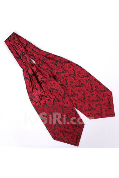 Men's Red Microfiber Cravat