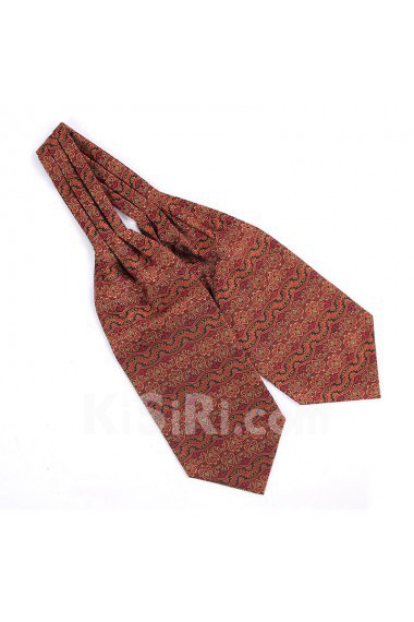 Men's Red Microfiber Cravat