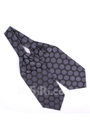 Men's Gray Microfiber Cravat