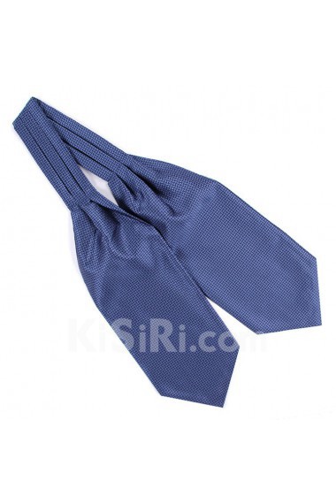 Men's Blue Microfiber Cravat