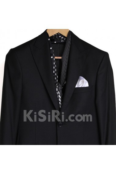 Men's Black Silk Cravat  