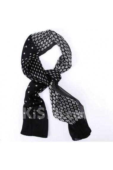 Men's Black Silk Cravat  