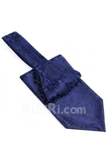 Men's Navy Blue Microfiber Cravat