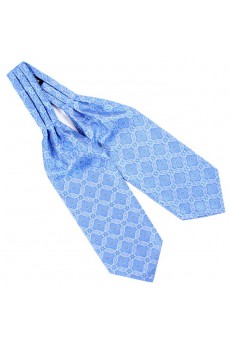 Men's Blue Microfiber Cravat