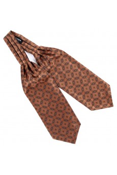 Men's Brown Microfiber Cravat