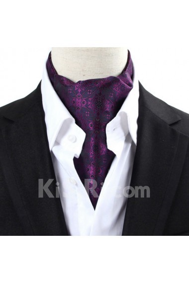 Men's Purple Microfiber Cravat