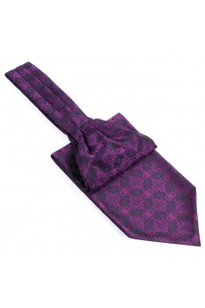 Men's Purple Microfiber Cravat