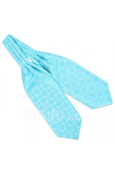 Men's Blue Microfiber Cravat