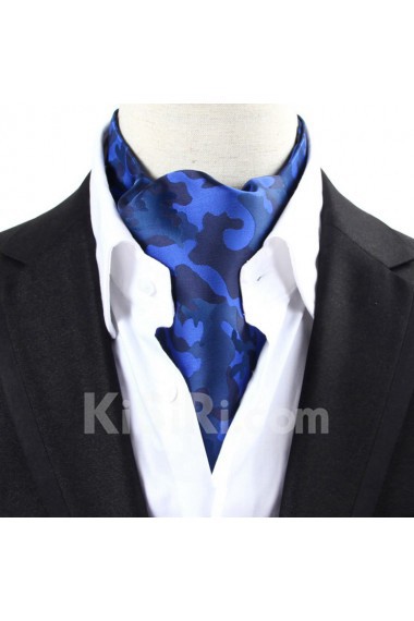 Men's Blue Microfiber Cravat