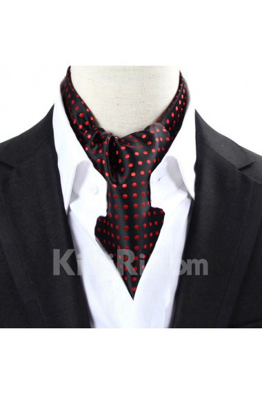 Men's Red Microfiber Cravat