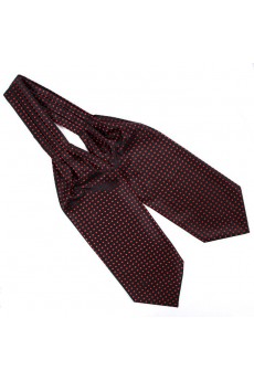 Men's Red Microfiber Cravat