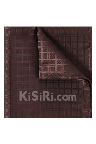 Men's Coffee Microfiber Pocket Square  