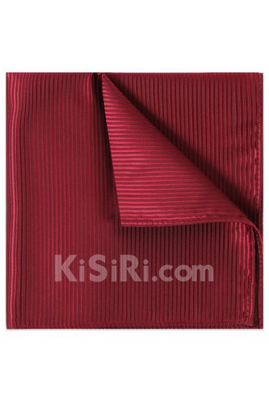 Men's Jujube Red Microfiber Pocket Square  