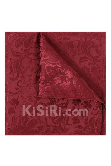 Men's Jujube Red Microfiber Pocket Square 