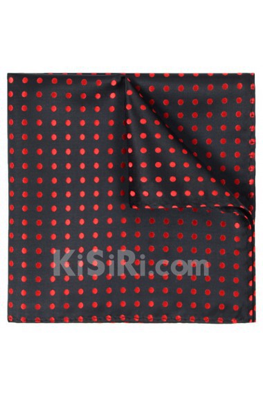 Men's Black Microfiber Pocket Square 