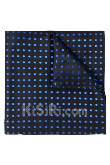 Men's Black Microfiber Pocket Square 