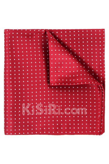 Men's Jujube Red Microfiber Pocket Square 