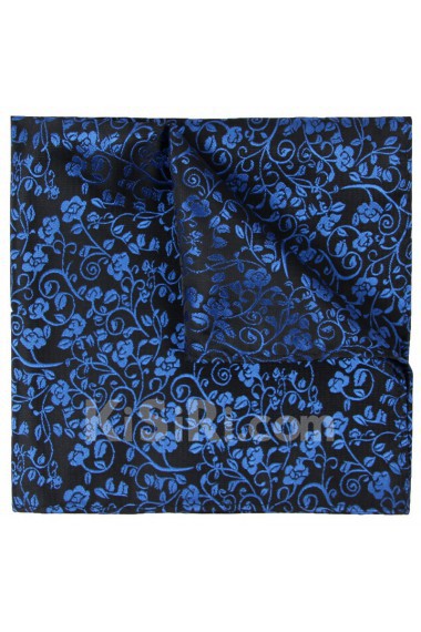 Men's Navy Blue Microfiber Pocket Square 