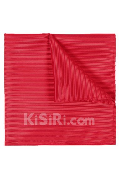 Men's Red Microfiber Pocket Square 