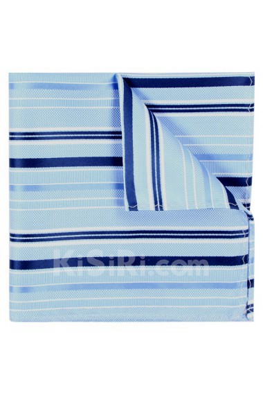 Men's Blue Microfiber Pocket Square 