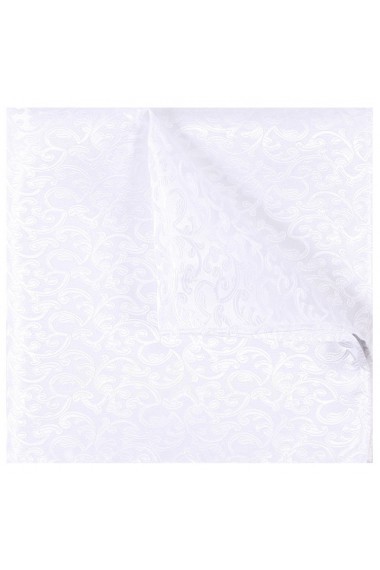 Men's White Microfiber Pocket Square 