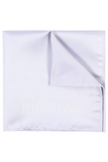 Men's White Microfiber Pocket Square 