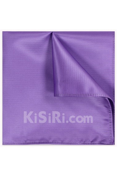 Men's Purple Microfiber Pocket Square 