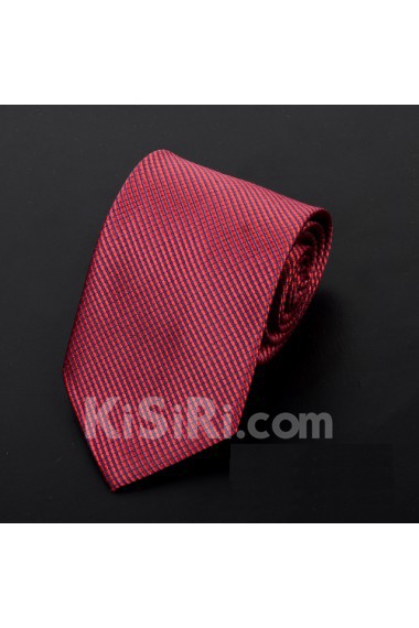 Red Polka Dot Microfiber Necktie