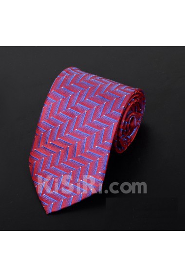 Red Floral Microfiber Necktie