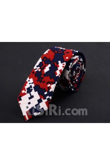 Red Floral Silk Novelty Tie