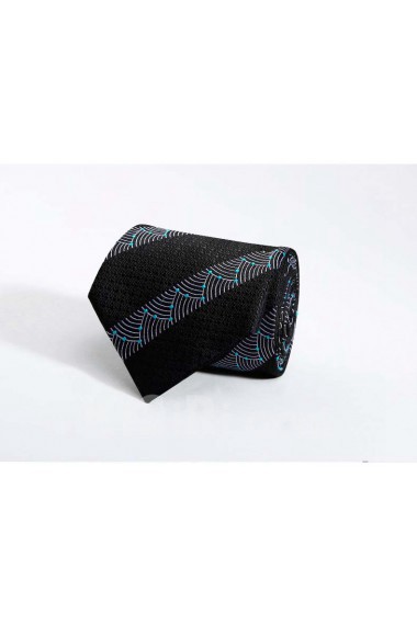 Black Floral 100% Silk NeckTie