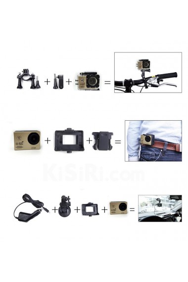  Wifi 1080P Media Player LCD 2.0 Waterproof 30m Micro SD Sport Camera SJ7000