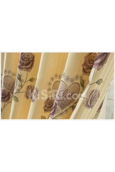 Floral Energy Saving Made to Measure Curtain (Two Panels)